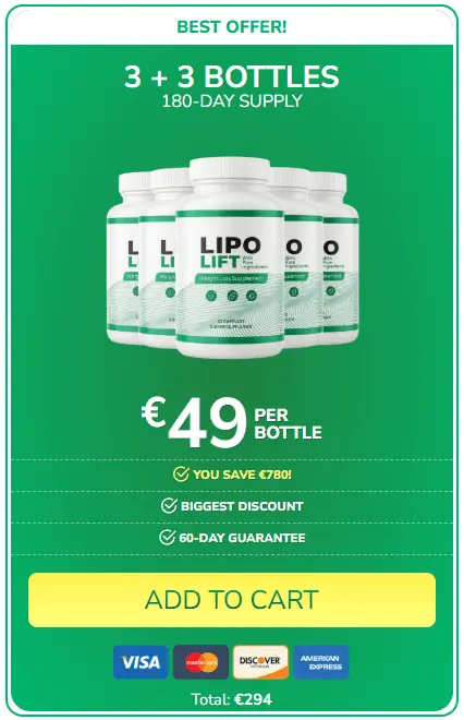 LipoLift 6 bottles